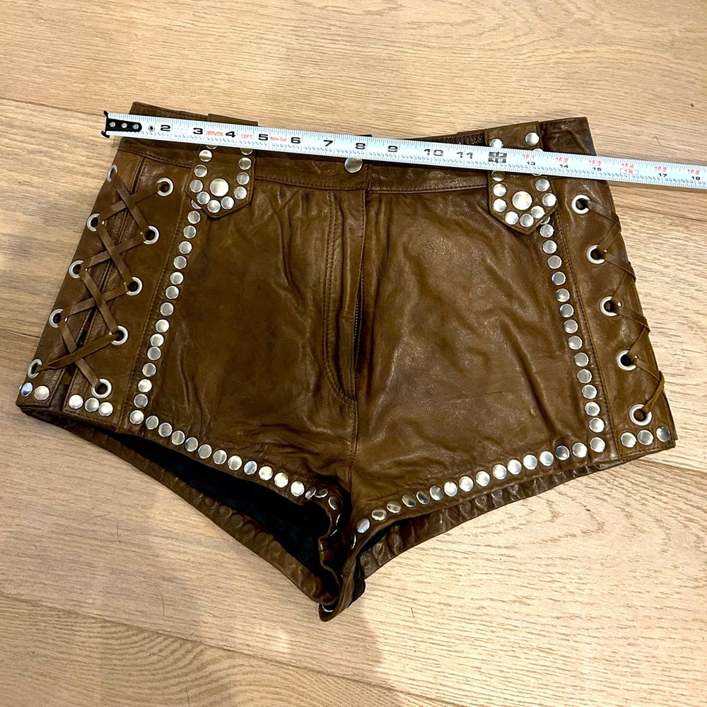 H&M leather shorts US 6